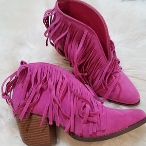 Beast Fringe Booties